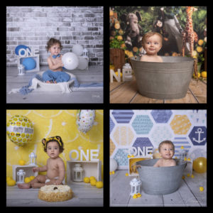 Séance photos smash the cake au Studio Mir